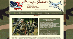 Desktop Screenshot of navajo-fabrics.com